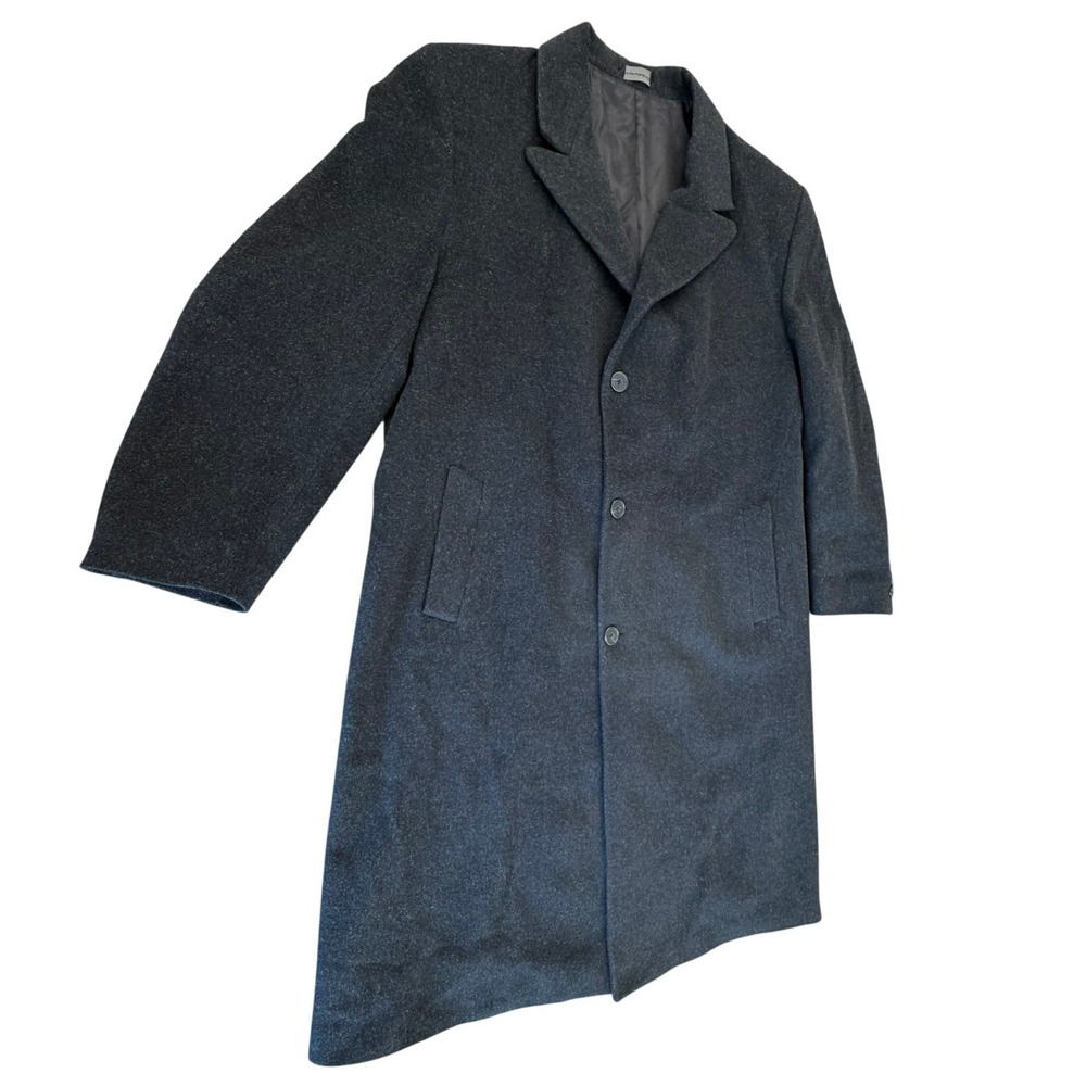 Ted Baker London Mens 46R 100% Wool Overcoat‎ Charcoal Grey  Canada 22M194